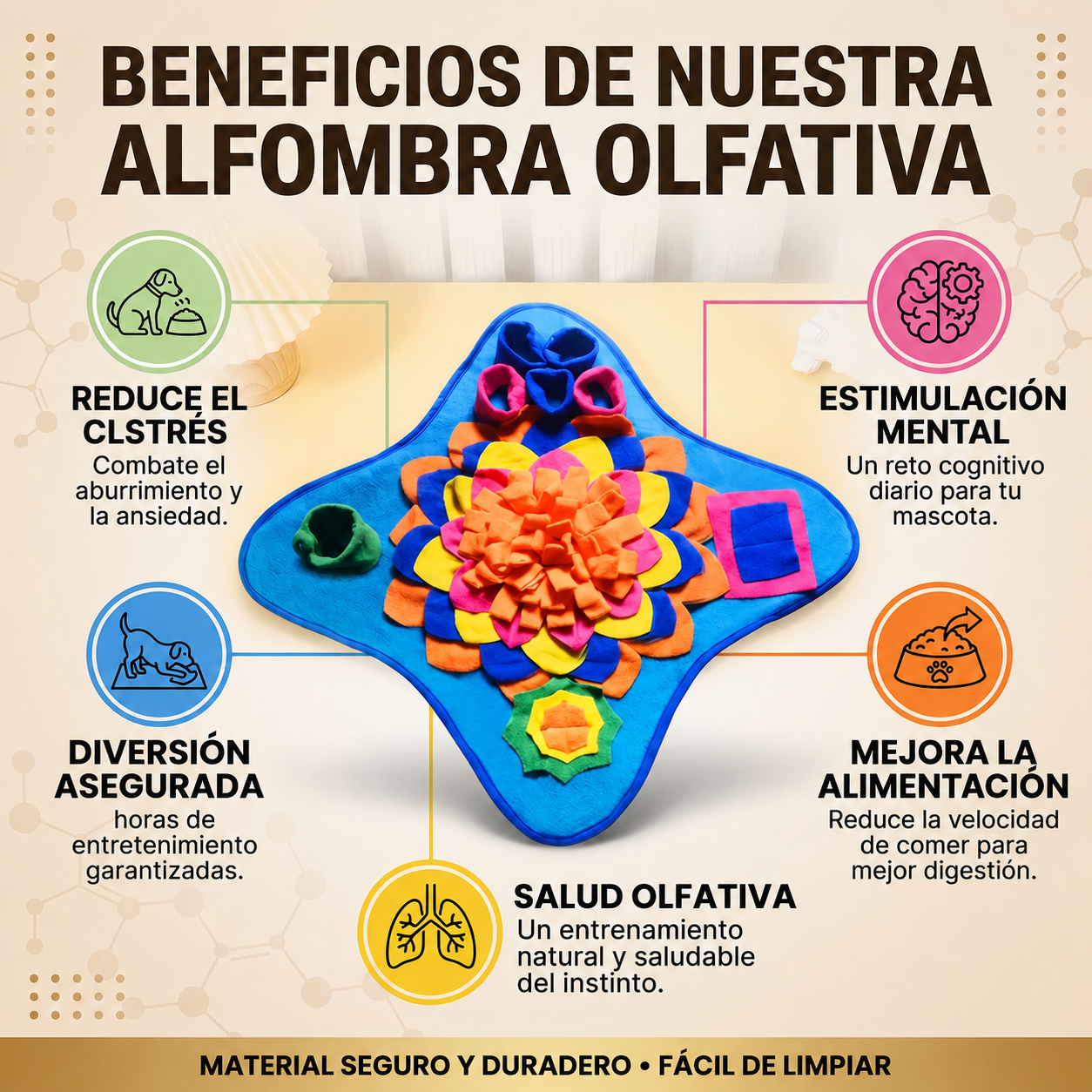 Alfombra Olfativa para Perros